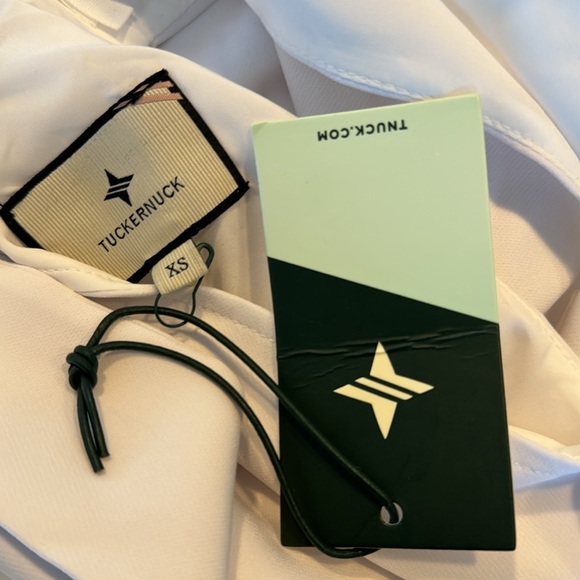 Tuckernuck NEW White Blythe Ruffle Collar Preppy Sleeveless Mini Dress Size XS - Picture 11 of 11